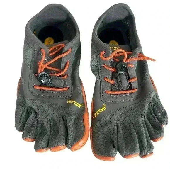 Vibram Black and Orange Men's Shoes - Picture 2 of 6